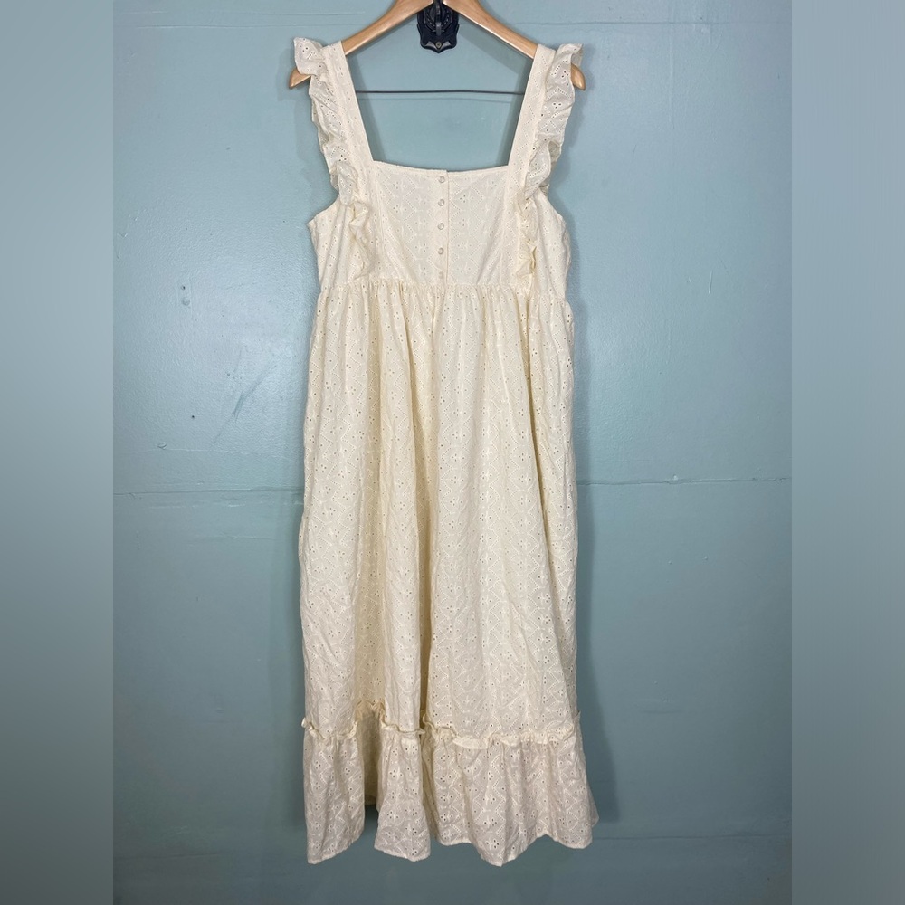 Noralee Ivory Eyelet Lucy Midi Dress Sz XL